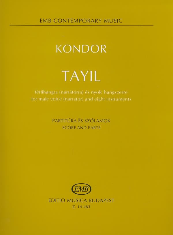 Tayil for male voice (narrator) and eight instrume